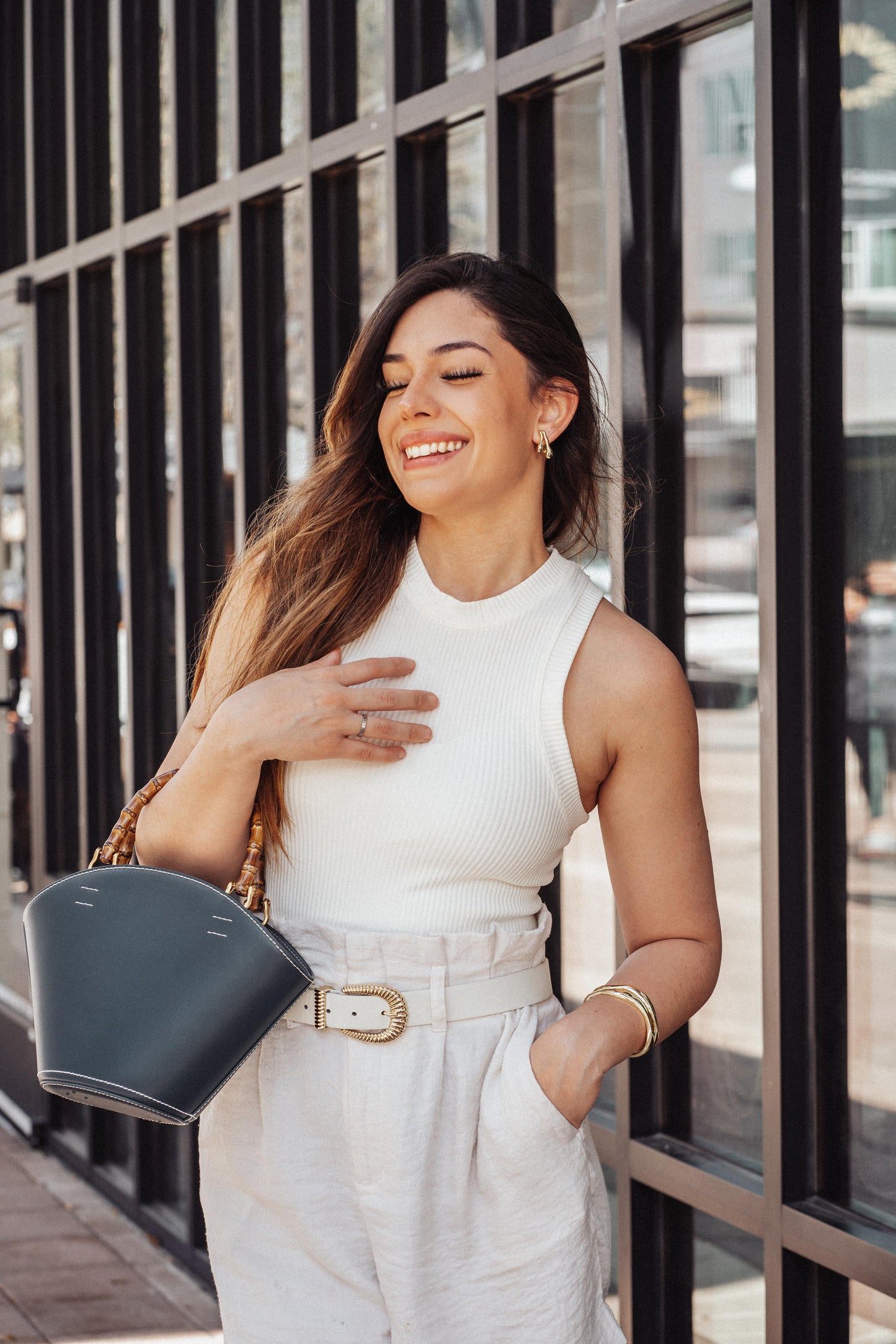 Gianna | Genuine Leather Bucket Bag