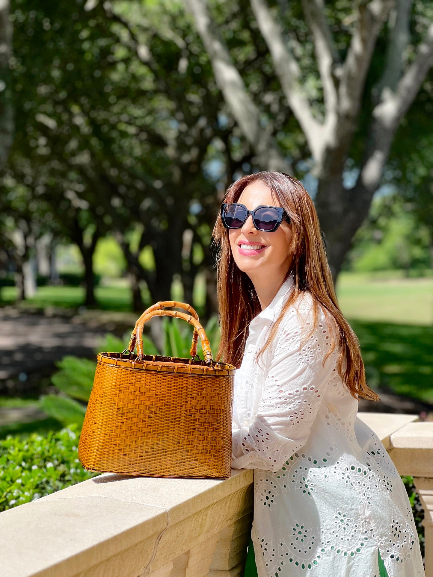 Straw Bamboo Bag