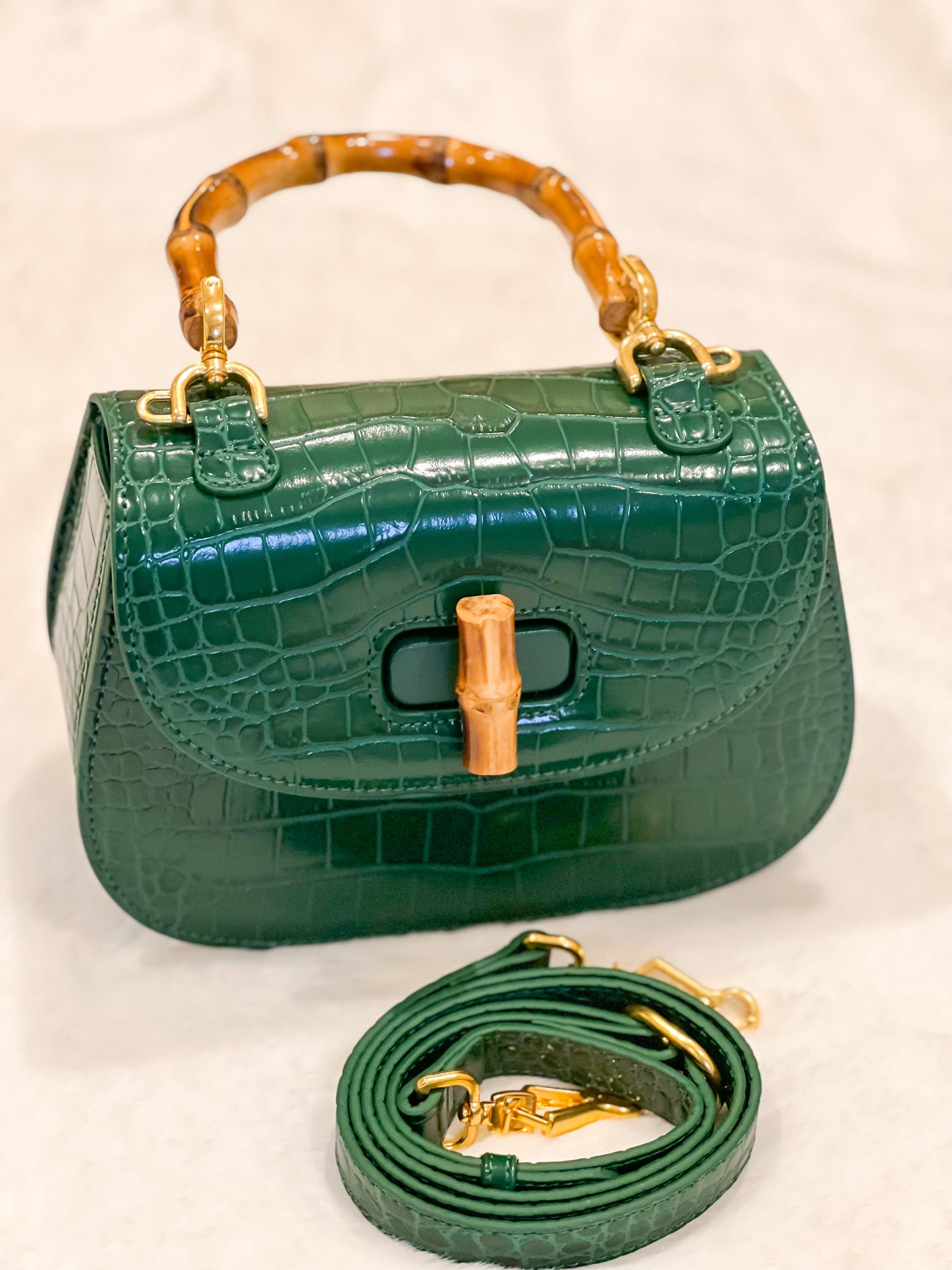 Genuine Leather With Bamboo