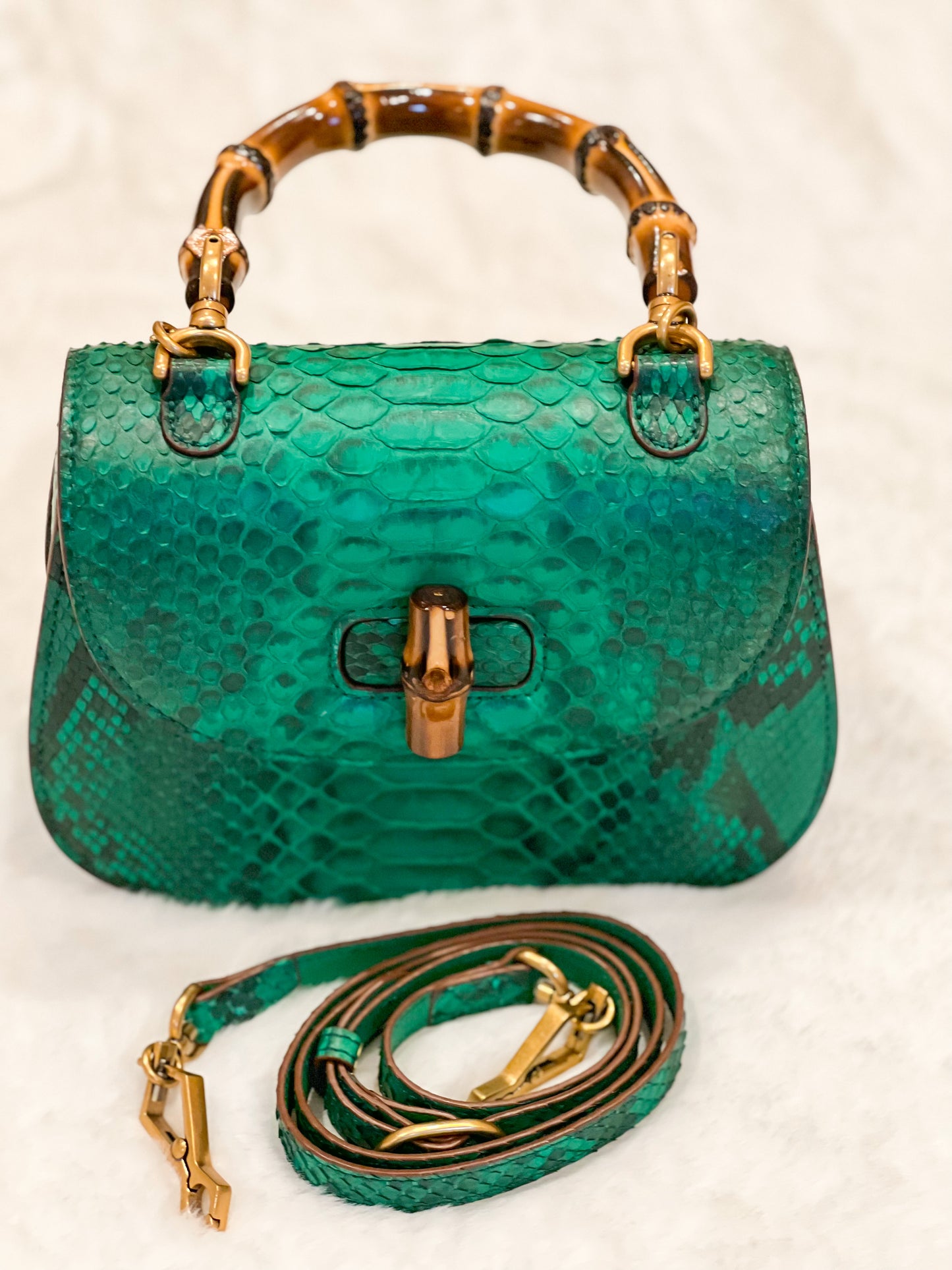 Leather Bamboo Bag