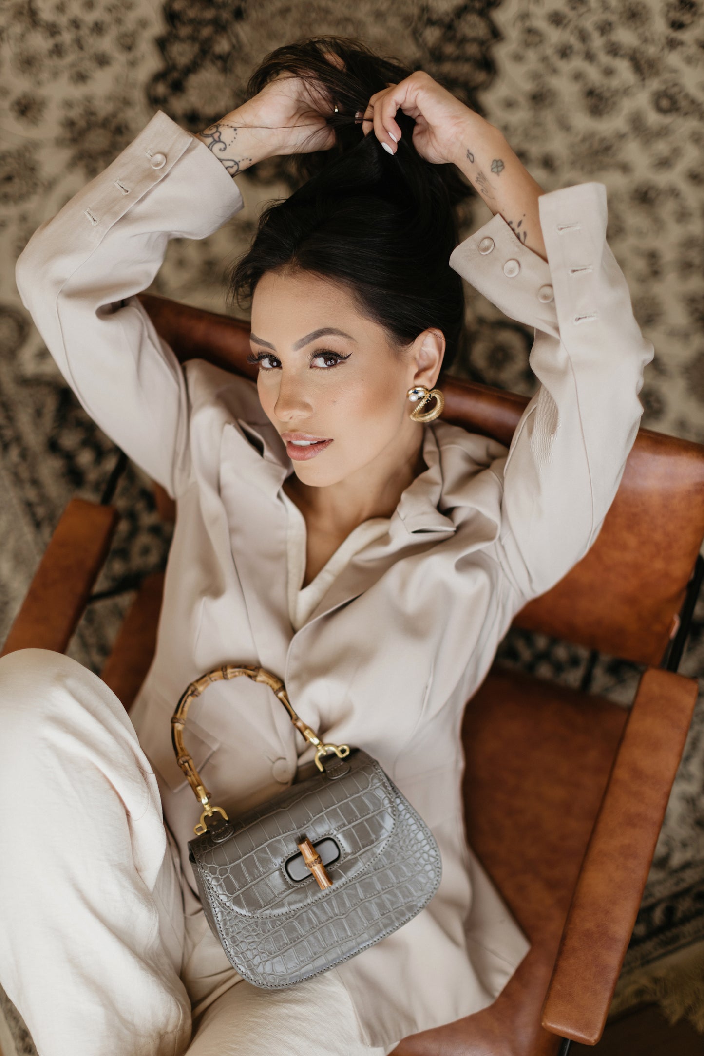 Leather Bamboo Bag