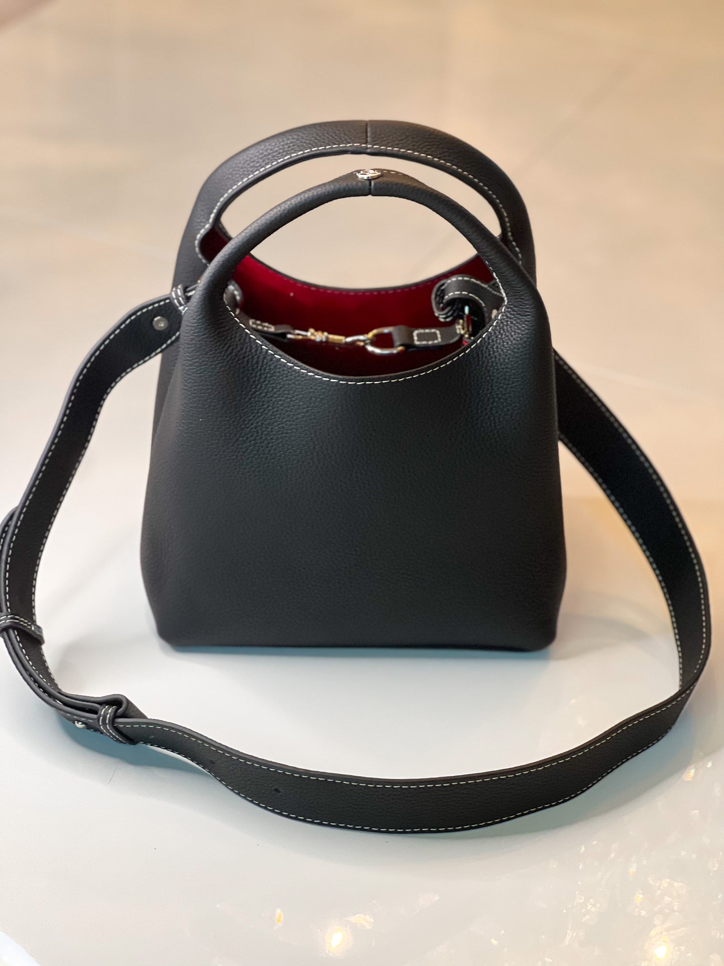 Telma | Genuine Leather Bucket Bag