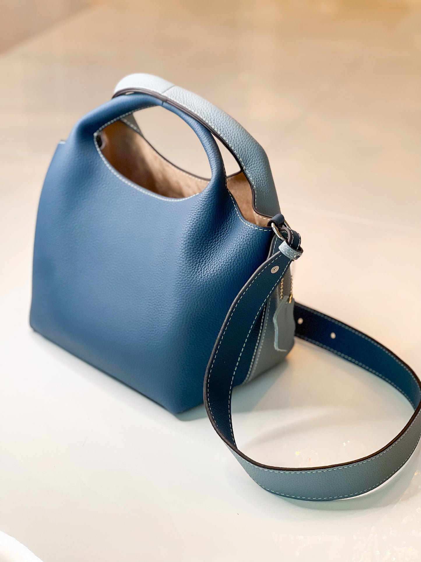 Telma | Genuine Leather Bucket Bag